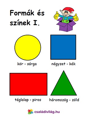 formák és színek 1