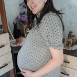 A képen 35 hetesek voltunk a kisfiammal :)